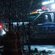 Police ESU responding to crashed vehicle near FDR Drive.